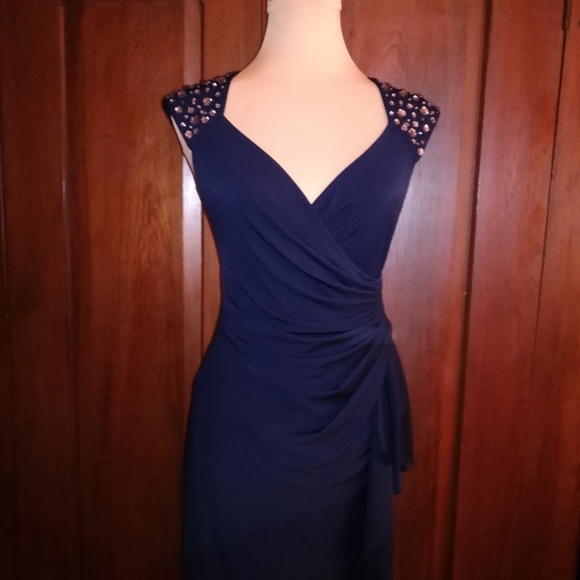 Maggy London Navy Cocktail Dress - Size 6 - Picture 4 of 7